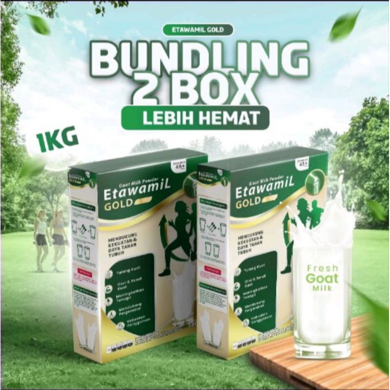 susu ETAWAMIL GOLD susu kambing etawa cegah osteoporosis sendi lutut tulang 1kg