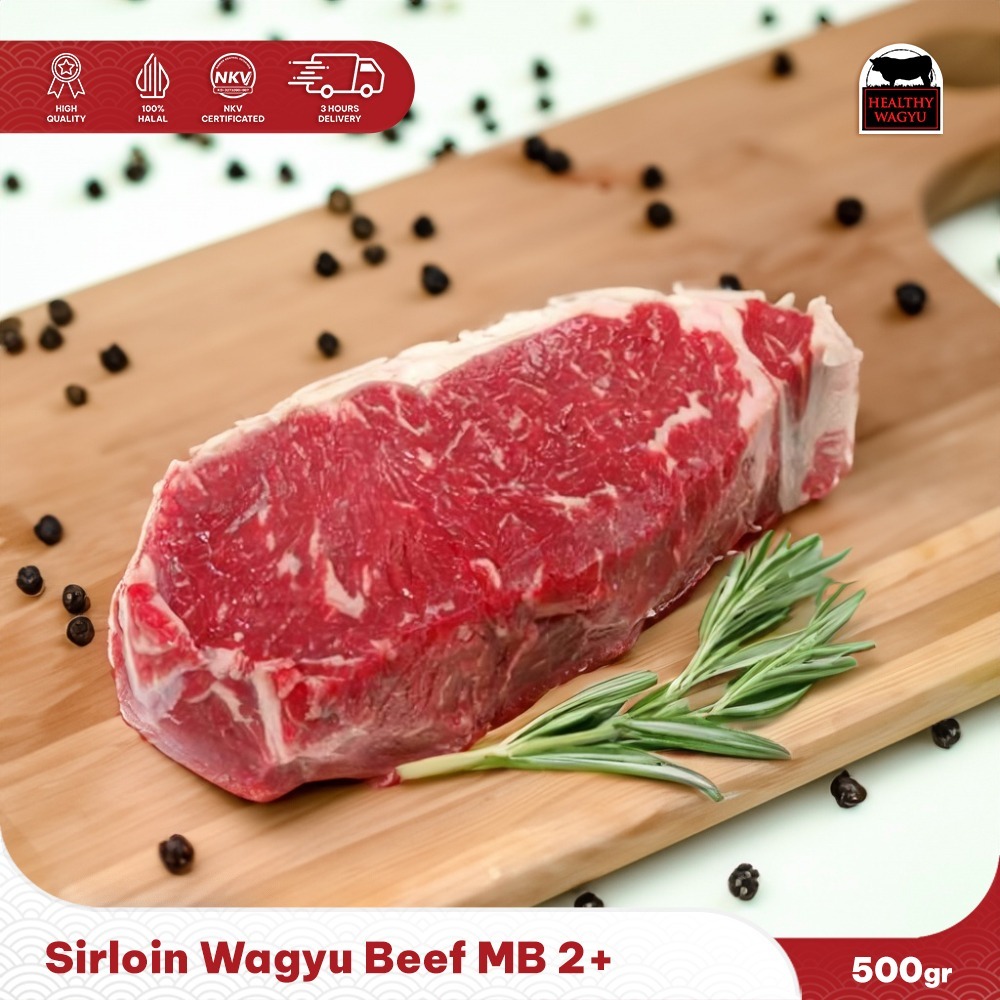 

Sirloin Wagyu Beef Mb 2+ 500gr Healthy Wagyu