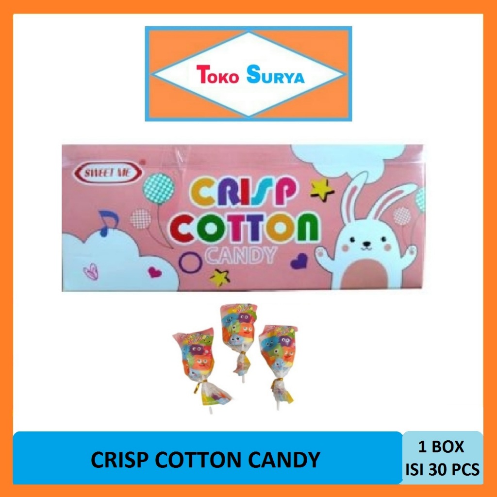 

Crisp Cotton Candy Marshmallow Aneka Rasa Sweet Me 1 Pak Isi 30 Pcs