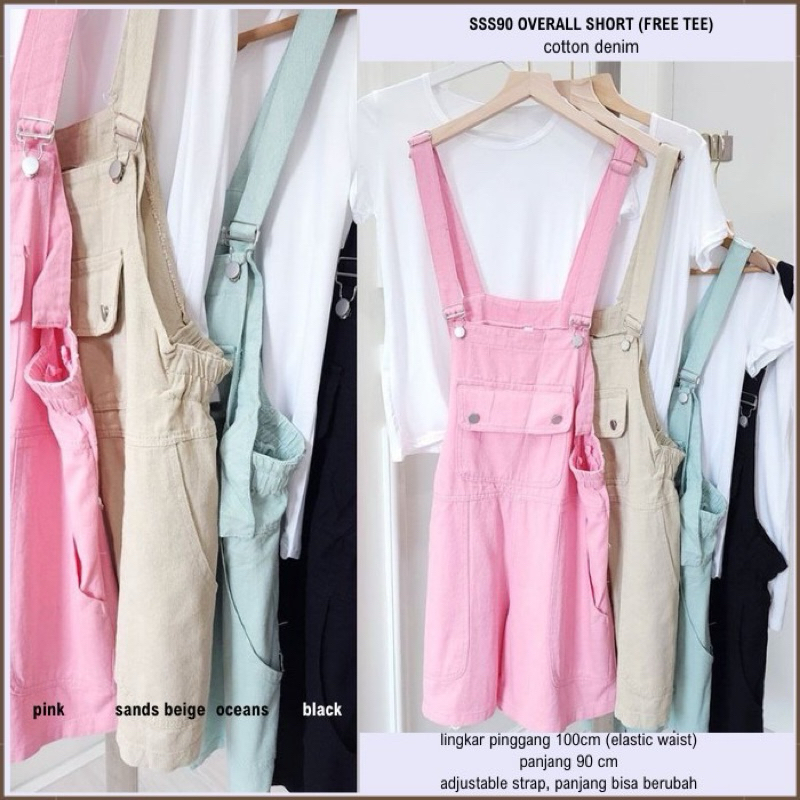 Overall (Baju Monyet) Wanita Warna Permen branded SEVEN SUNDEI original