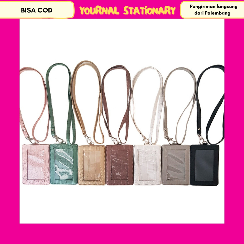 

Name Flashee Tag Lanyard Croco ID Card Holder Crocodile Kulit Lanyard Flashee Termurah Berkualitas PU Leather