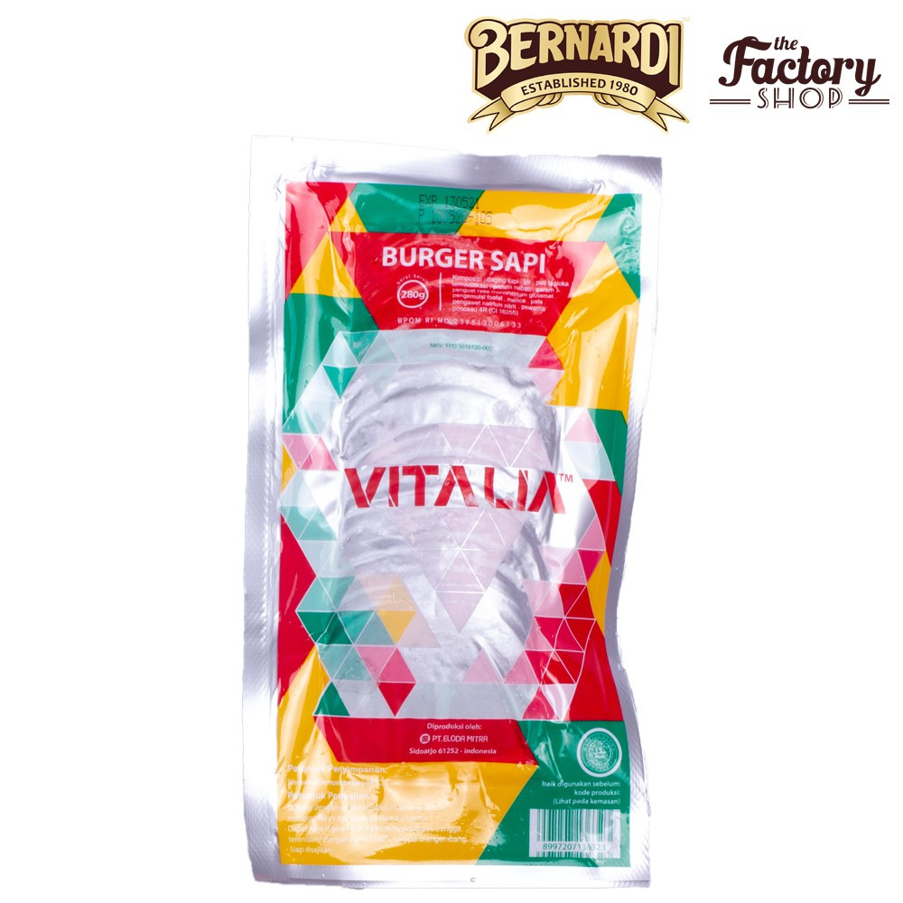 

VITALIA BURGER SAPI MINI 280GR 20BJ