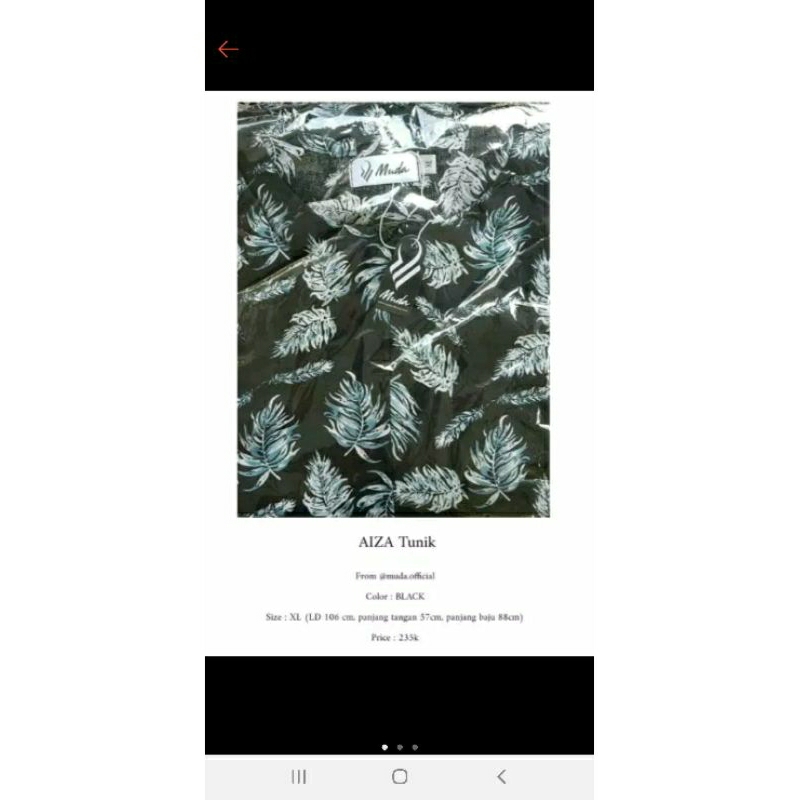 Aiza Tunik XL by Muda official