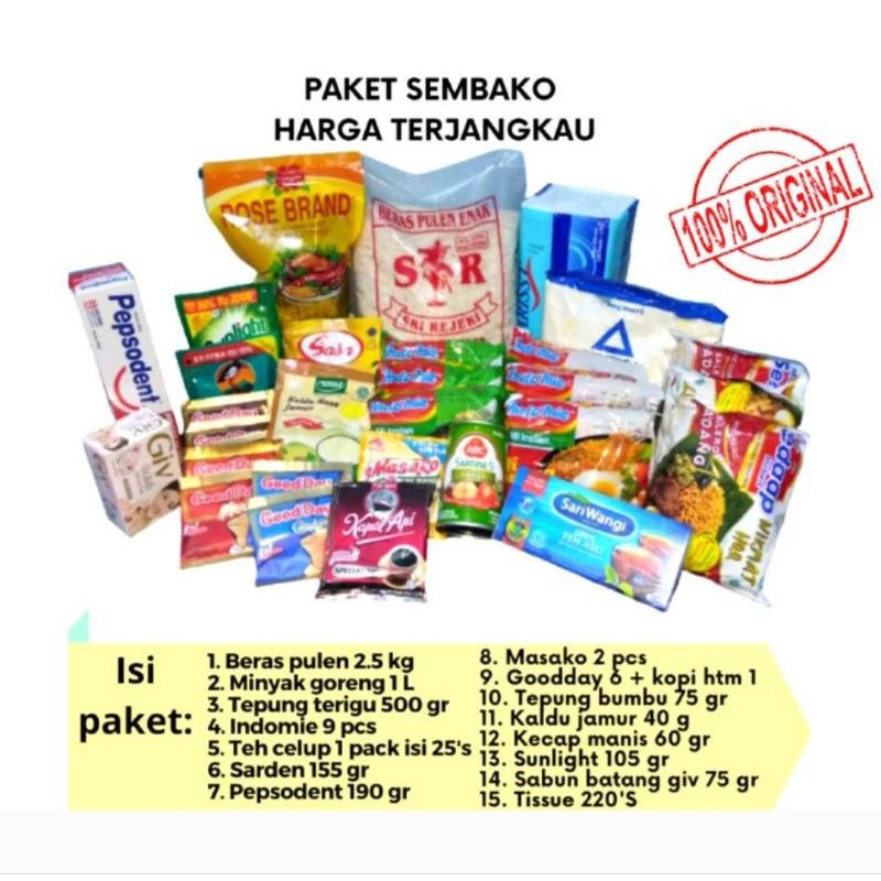 

Paket sembako murah