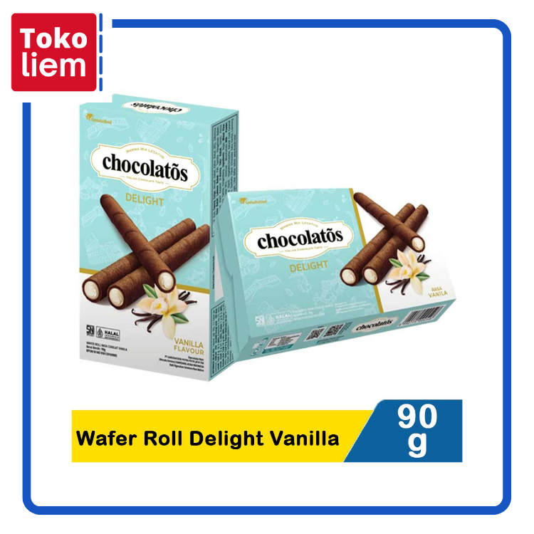 

Chocolatos Wafer Roll Delight Vanilla 90G