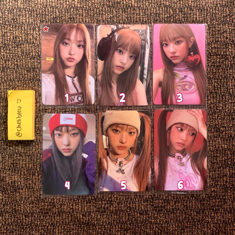 New Jeans Haerin OMG Weverse A B C Headphone Sunkissed Kuncir Bennie Photocard PC