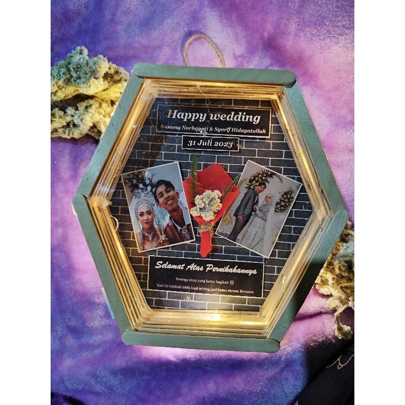 Hexa Flower in Frame stik