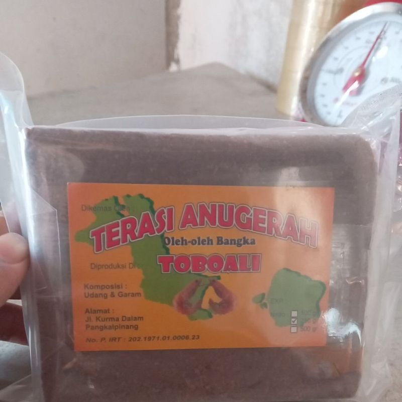 

terasi anugerah toboali,oleh2 bangka 250 gram isi 2