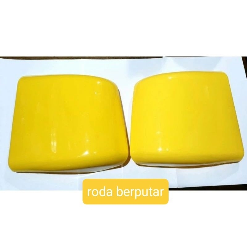 1 set tanduk bemper depan garnish plastik bemper canter 110, canter 125, canter 136 sepasang