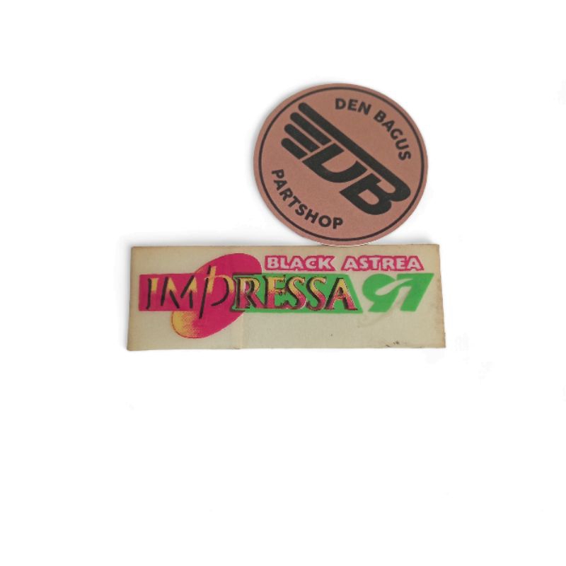 STIKER STICKER LABEL PELENGKAP DETAIL HONDA ASTREA GRAND SABIT BLACK IMPRESSA 97 TAHUN 1997 NOS