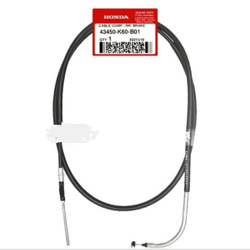 43450-K60-B01 KABEL REM BELAKANG VARIO 125 LED OLD 43450K60B01