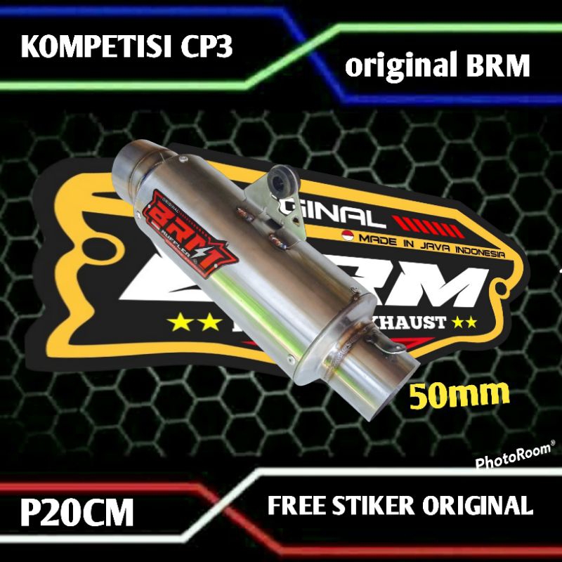 slincer Knalpot kompetisi original BRM tipe CP3 dm 50