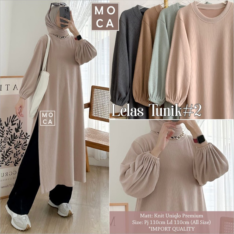 LELAS TUNIK #2 KNIT UNIQLO PREMIUM