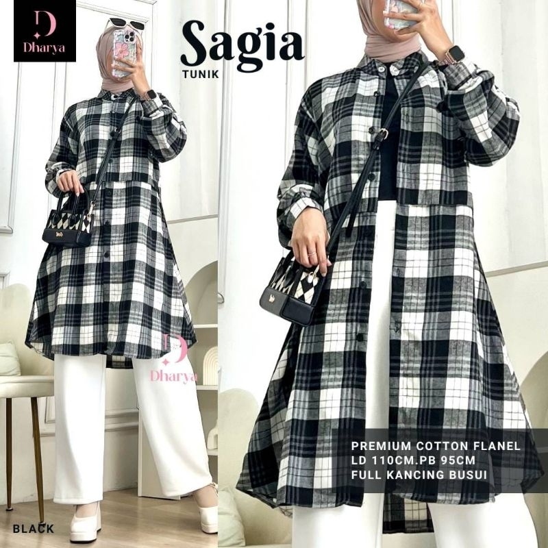 SAGIA TUNIK FLANEL IMPORT