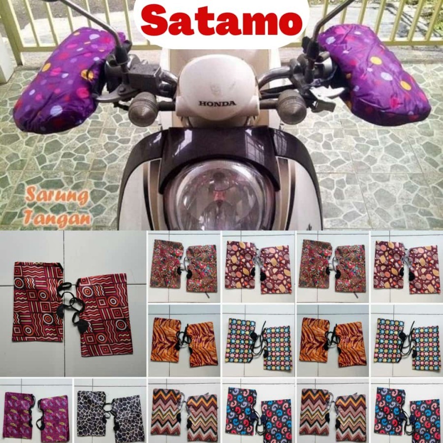 SATAMO WANITA / SARUNG TANGAN STANG MOTOR / SATAMO SARUNG TANGAN MOTOR WANITA