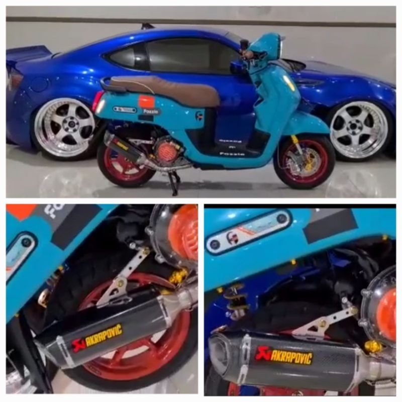 knalpot Fazzio akrapovic full system pnp