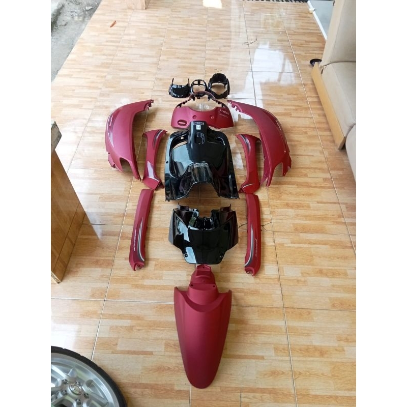 full body halus Scoopy esp K93 2017 2019 new merah doff new red matte