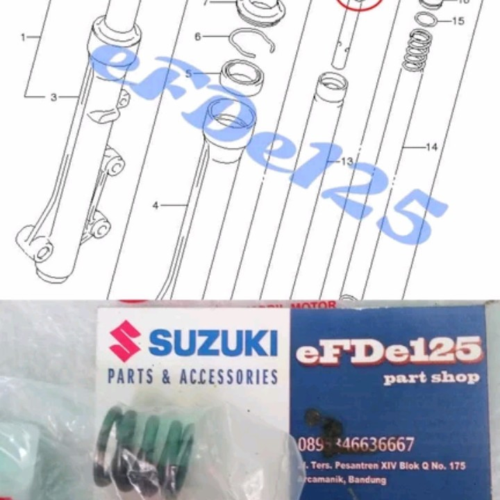 Per Suling Shock Depan Smash 110 Axelo 125