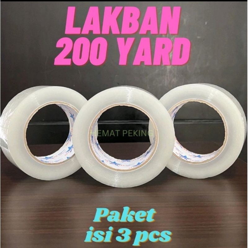 

Lakban 200 Yard Isi 3 Pcs Paket WOW GENDUT Jumbo