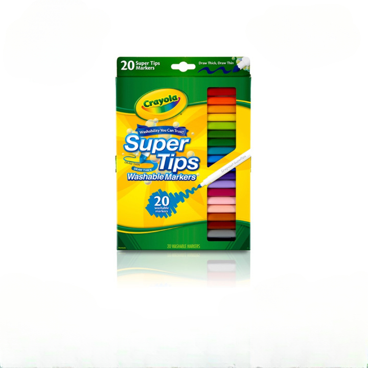 

CRAYOLA 20ct Washable Super Tips Fine Line Markers 5
