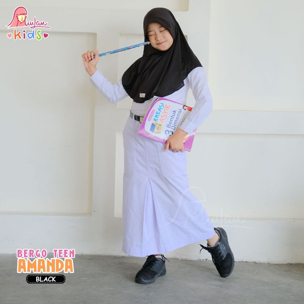 Jilbab Kerudung Sekolah Sport Remaja Dewasa SD MI SMP SMA bergo muslim Pet Busa