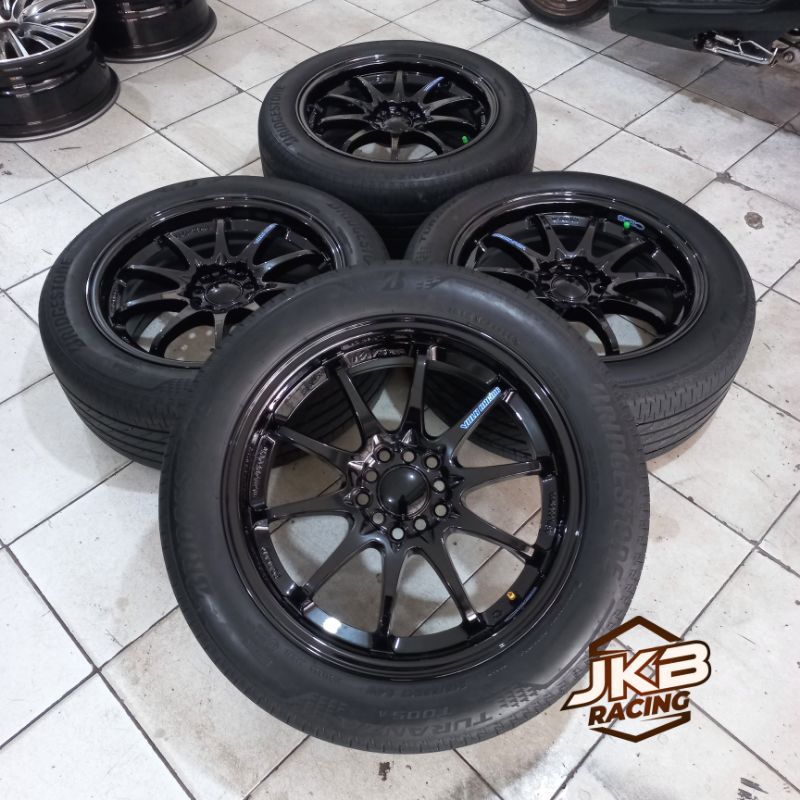 VELG MOBIL RACING | RAYS CE28 R17 + BAN | BUAT MOBIL HRV INNOVA JUKE SX4 CAMRY RUSH TERIOS