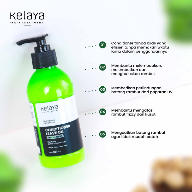 KELAYA CONDITIONER Leave On 250ml kelaya conditioner kondisioner Kelaya tanpa bilas