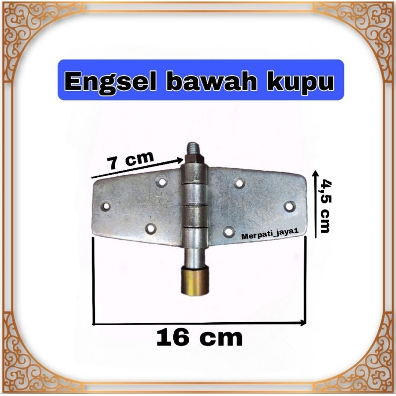 engsel bawah lipat kupu pintu pagar