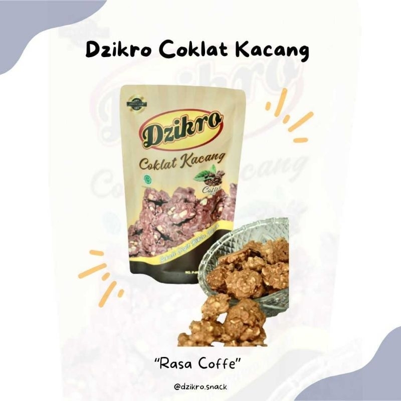 

Dzikro Coklat Kacang Varian Coffee 100gr
