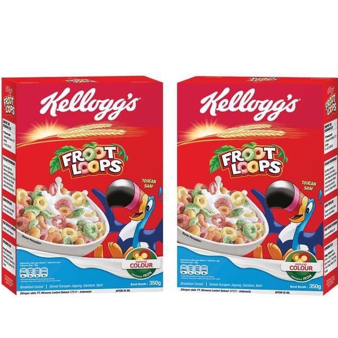 

KELLOGS FROOT LOOPS 300 GRAM 1 KARTON ISI 18 / KELLOGG'S CEREAL