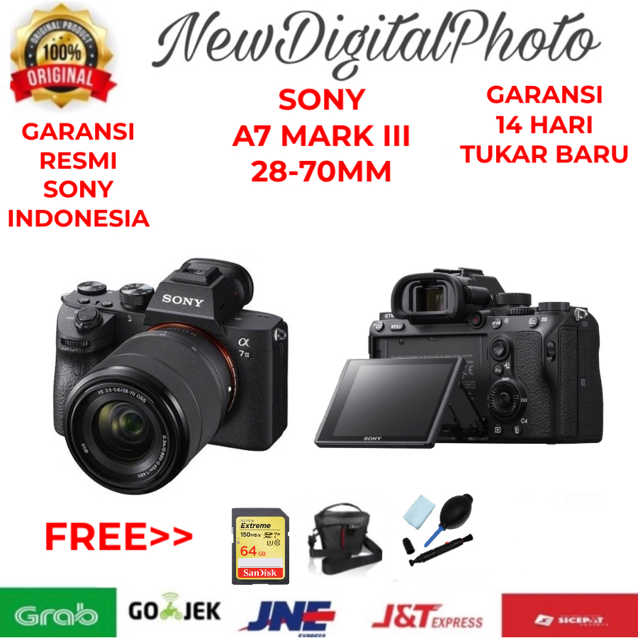SONY A7III / SONY A7 MARK III KIT 28-70mm - Sony A7 III GARANSI RESMI