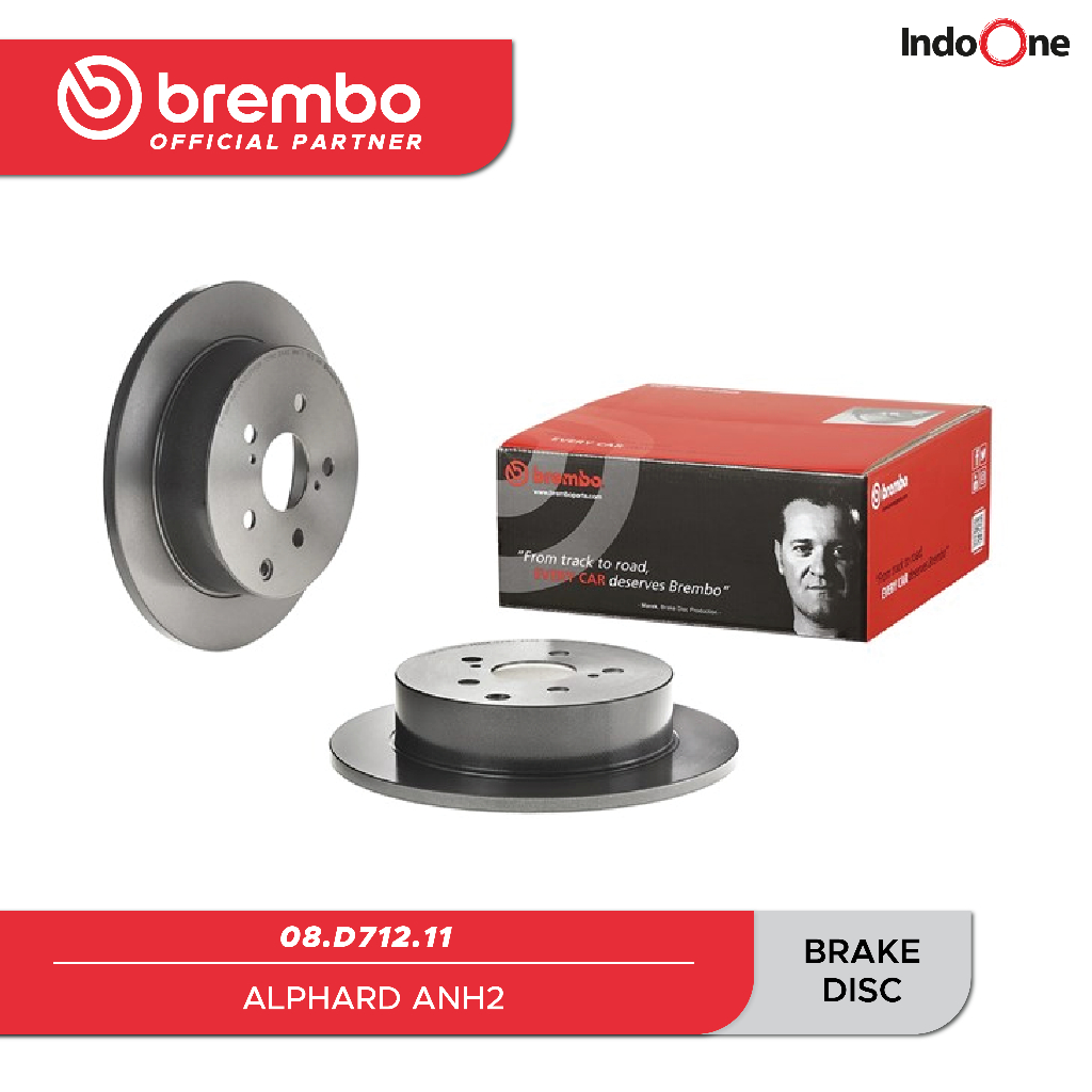 Brake Disc/Piringan BREMBO ALPHARD ANH 2 (R) - 08 D712 11