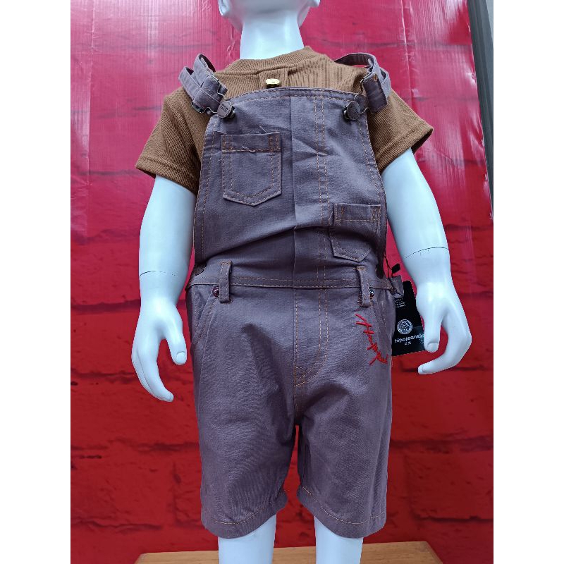 Overal jeans anak perempuan tanpa kaos HIPOFANT