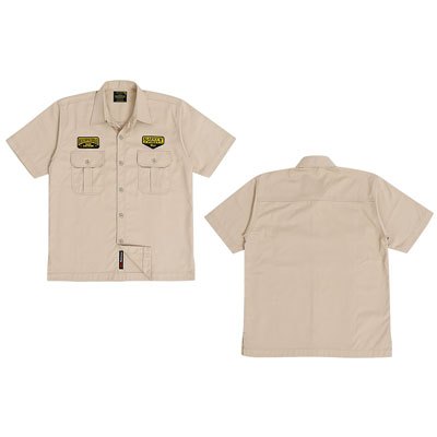 MokoWorkwear - Kemeja Engineer Lengan Pendek Khaki