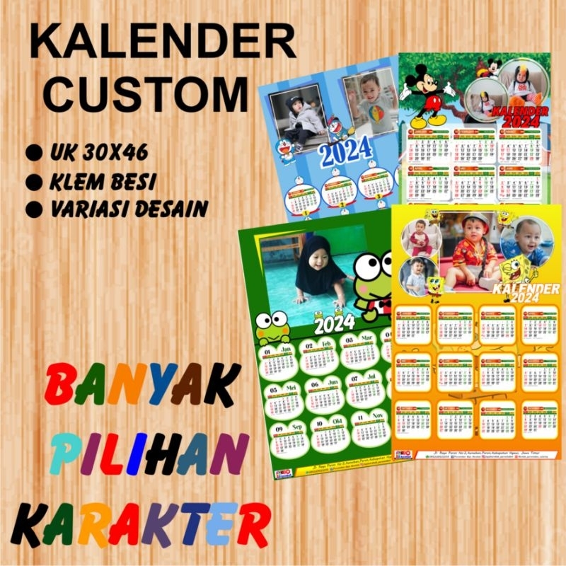 

KALENDER 30X46 / KALENDER KELUARGA / SEKOLAH / GROP / PRIBADI / KALENDER MURAH