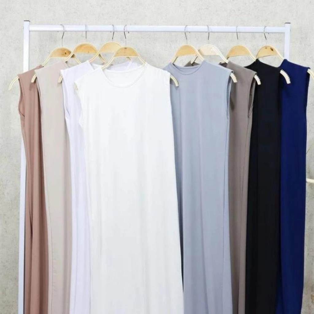 Gamis Perempuan terbaru | Dress inner lengan pendek