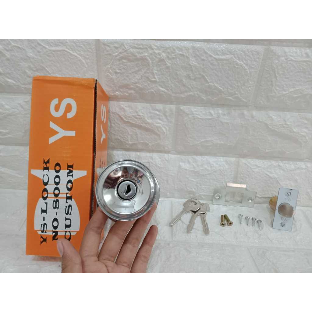 Kunci pintu kamar mandi bulat YS/Malvin