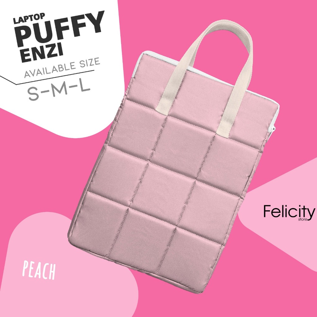MNK I BISA CUSTOM DESIGN , PUFFY LAPTOP SLEEVE | PUFFY LAPTOP | PUFFY BAG | POUCH LAPTOP By Manukash