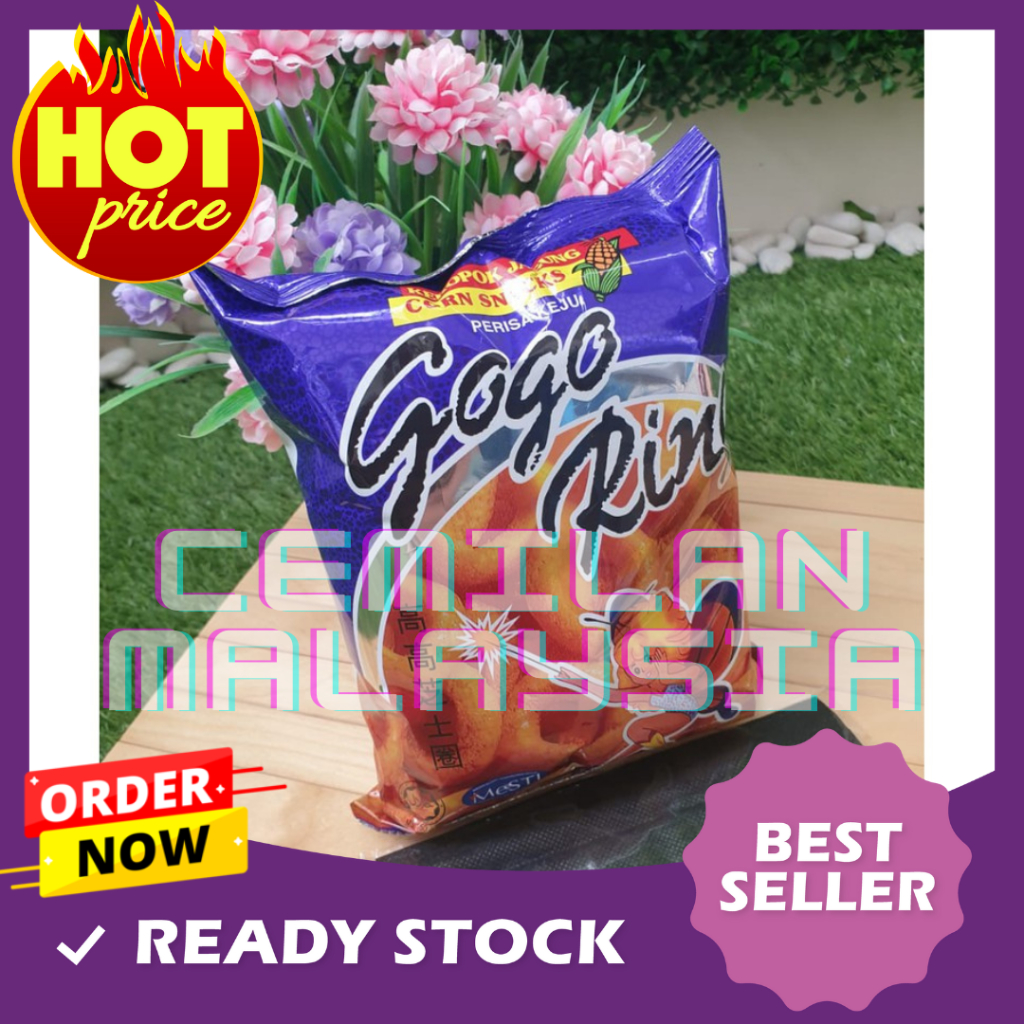 

SNACK ENAK LEZAT MALAYSIA GOGO RING 50 GRAM