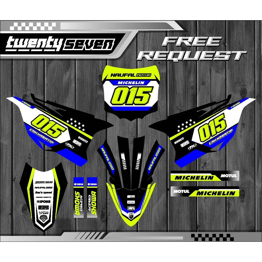 DECAL KX 85 BEBEK STANDAR STIKER KX 85
