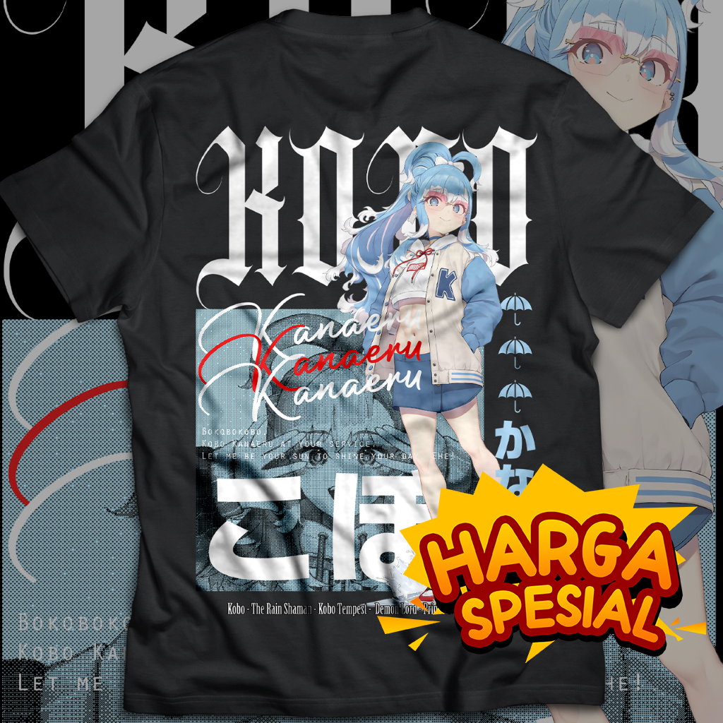 Kaos Anime Kobo Kanaeru / Kaos Vtuber Kobo Kanaeru / Kaos Hololive Kobo Kanaeru / Kaos Kobo / Kaos D