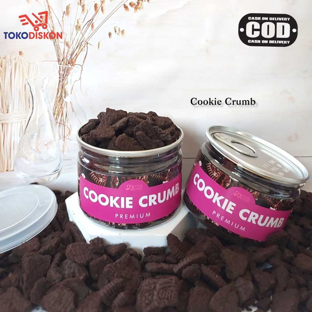 

CAN Cookie Crumb Biskuit Crumb Remahan Biskuit Hiasan Topping Kue Puding Cake Kualitas Premium