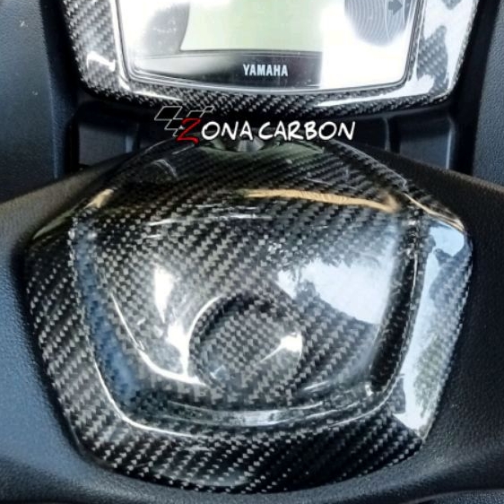 cover tengah stang nmax new conected karbon kevlar