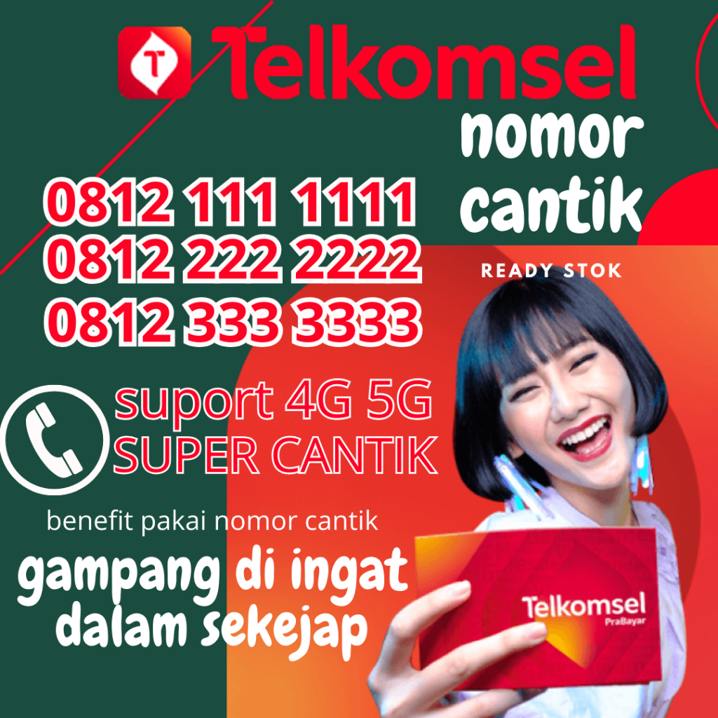 Nomor Unik Kartu Perdana Telkomsel Simpati Dengan 10 Digit 7777 Sinyal 5G Kartu Sakti