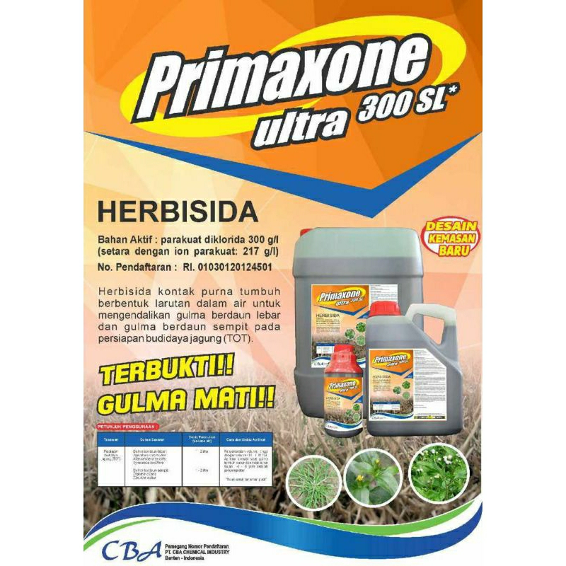 Herbisida racun kontak purna rumput Prima xone 1 Liter