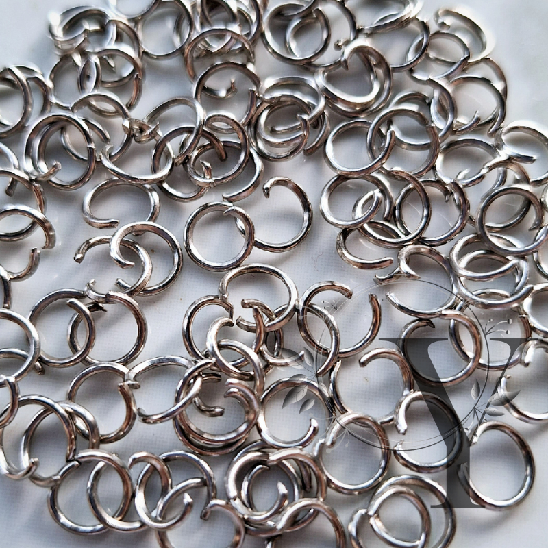 RING PENGAIT 100 PCS RING GANTUNGAN UKURAN BESAR 8MM RING KONEKTOR RING O PENGAIT AKSESORIS