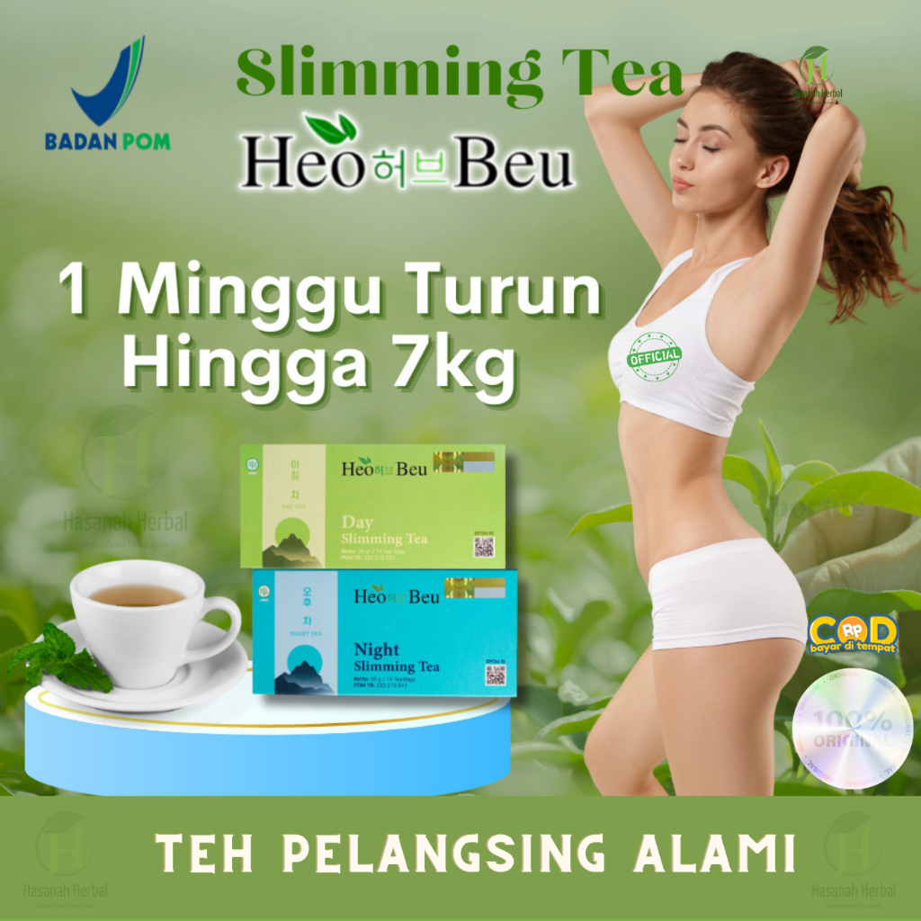 

TEH PELANGSING HEO BEU SLIMMING TEA KOREA ORIGINAL HEO BEO SLIMING TEA BPOM ORI 100% TEH DIET HERBAL PELANGSING BADAN