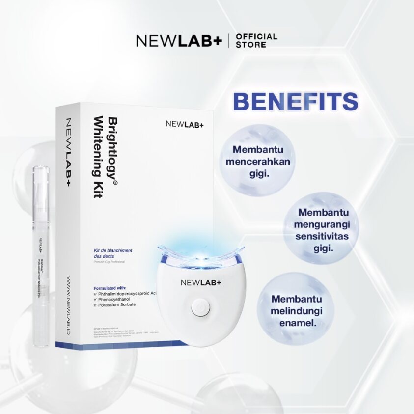 NewLab Pro Teeth Whitening Kit | Alat Pemutih Gigi Permanen| Bleaching Gigi Image 2