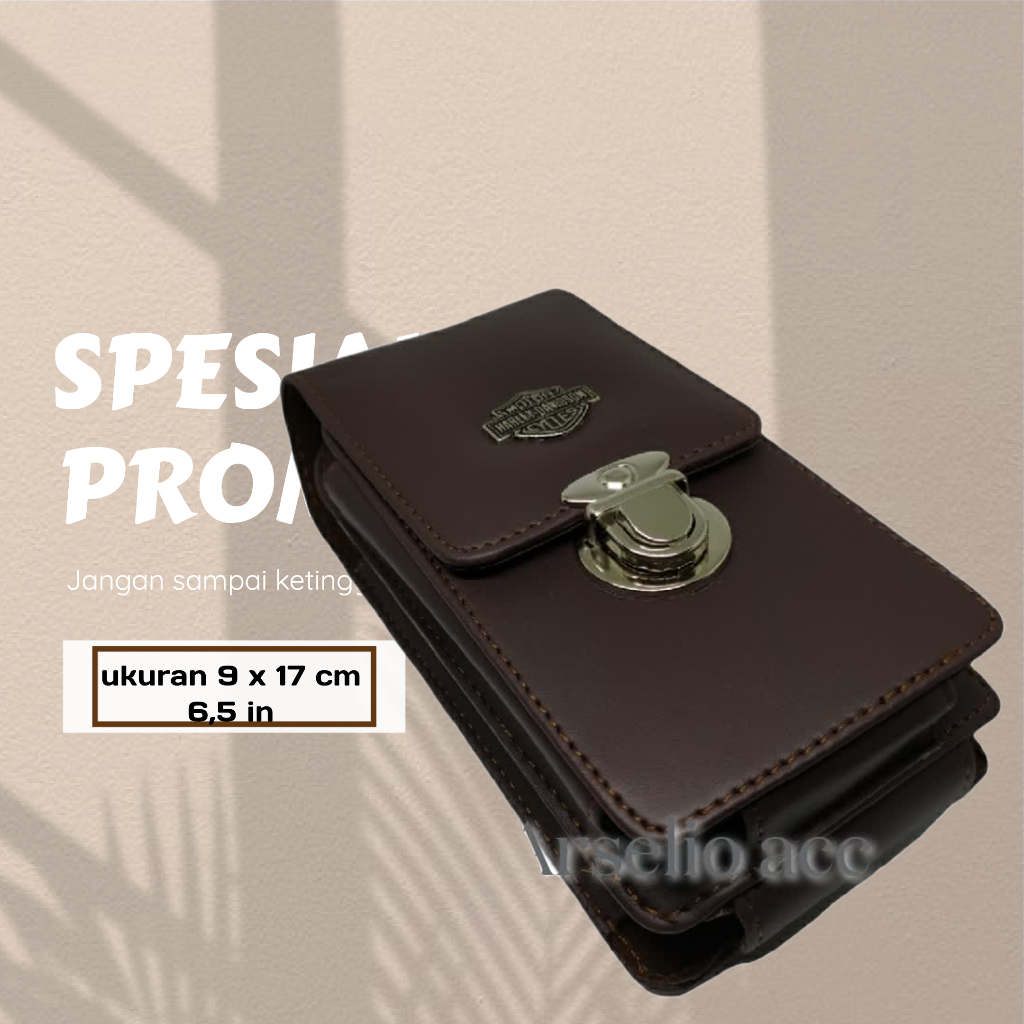 DOMPET HP PINGGANG PRIA KULIT,DOMPET HP PINGGANG 2 SLOT,DOMPET HP PINGGANG KOPEL