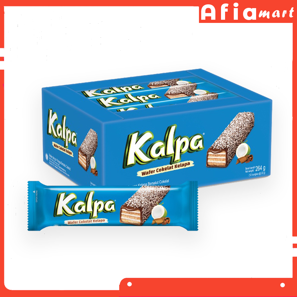 

Kalpa Wafer Coklat Kelapa 1 Box Isi 12 Pcs